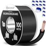 KESSER® Câble de délimitation de 100 m + 12 connecteurs de câble pour Robot Tondeuse à Gazon, kit d'accessoires Universel pour câble de Recherche Compatible avec Gardena, Bosch, Worx, Einhell, Honda,