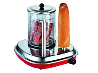 Guzzanti Gz 460, Hot Dog Dampkoker, Rustfritt Stål, Rød, Rustfritt Stål, 420 W, 335 Mm, 297 Mm