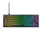 Clavier gaming filaire Azerty Cherry XTRFY K5V2 Noir