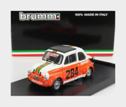 1:43 BRUMM Fiat 500 Abarth 695Ss Jagermeister #284 Colle Maddalena 1973 R496