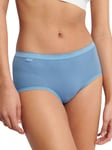 Sloggi Womens Basic+ Mid Briefs 4 Pack - Blue Polyamide - Size Large