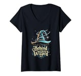 Womens Wizard Magic Behind The Scenes Film Movie Director Funny V-Neck T-Shirt