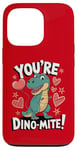 Coque pour iPhone 13 Pro Costume de dinosaure T-Rex pour la Saint-Valentin