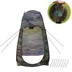 Hete-supply Pop-Up Tent Imperméable À l'eau, Camouflage Camping Douche Salle De Bains Toilette Tente Confidentialité Vestiaire Simple Mobile Pliable Tentes Portatives, Salle De Stockage