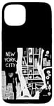 Coque pour iPhone 15 Plus Profitez de New York City The Big Apple Street Food Doodles Map