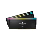 CORSAIR Dominator Titanium RGB DDR5 RAM 32GB (2x16GB) DDR5 7200MHz CL34 Intel XMP Mémoire Informatique Compatible iCUE - Noir (CMP32GX5M2X7200C34)