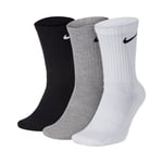 Nike Everyday Lightweight Socks 3-Pack Black/White/Grey, L (43-46)