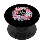 71 ans d'amour Couronne florale pour le 71e anniversaire Soi PopSockets PopGrip Adhésif