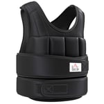 HOMCOM Gilet lesté réglable Veste lestée 20 Kg Max. Poids Amovibles Entrainement Musculation Exercice Boxe Oxford Noir