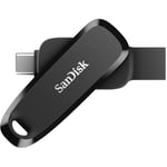 SanDisk Phone Drive, 64GB USB Flash Drive (2-in-1 Phone storage, Reversible USB Type-C and USB Type-A connectors, For Smartphones, Tablets, Mac, Computers) Automatic Backup, Rescue PRO Deluxe, Black