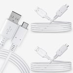 USB C Charger Cable 3Pack 3FT/1M USB Type C Charger Fast Charging Cable Compatible with Samsung Galaxy S22 S20 S10 S9 S8 A70 A51 A12,Huawei P40 P30 P20,Xiaomi,HTC,LG,Google Pixel, iPhone 15 Pro -White