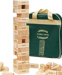 Jaques of London Giant Tumble Jenga Tower 3FT Wooden Garden Game Family Fun