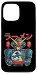 Coque pour iPhone 13 Pro Max Ramen japonais Mecha Robot géant La grande vague Anime