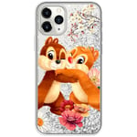 ERT GROUP Coque de téléphone Portable pour Apple Iphone 11 Pro Max Original et sous Licence Officielle Disney Motif Chip & Dale 003, avec Effet de débordement de Paillettes