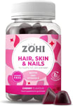 Zohi Vegan Hair-Skin-Nails Gummies - Biotin, Zink and Selenium - Vitamin E B6 B1