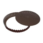 Gobel Moule à tarte 28 cm fond mobile perforé anti adhérent 226419