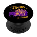 Films d'horreur et chill Halloween dictons automne fantôme vêtements PopSockets PopGrip Adhésif