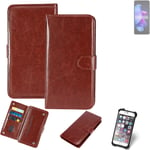 Case For Tecno Spark Go 2023 Brown Protective Flip Cover Folding Bag Book Cell P