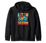 Hacking the Humans Experience since Birth Autism Zip Hoodie