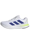 adidas Homme Galaxy 7 Running Shoes Chaussures de Course, FTWR White/Lucid Blue/Lucid Lemon, 43 1/3 EU