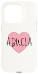 Coque pour iPhone 15 Pro Pink Heart Love Abuela Espagnol Grandma Grandmother Abuela