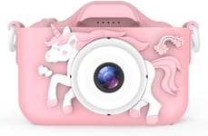 Appareil Photo Numérique Pour Enfants Avec Motif Licorne | Appareil Photo Pour Enfants 1080P Avec Écran De 2,0 Pouces Et Carte De 32 Go | Appareil Photo Pour Filles, Couleur Rose, Facile À Utiliser