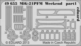 EDP49655 - * Eduard Photoetch 1:48 - MiG -21PFM Weekend (Eduard)