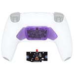 eXtremeRate Pas Un Remap Kit Complet, Boutons Arrière K1 K2 K3 K4 avec Remap PCB Carte Remplacement pour ps5 Manette Rise& RISE4 Remap Kit, Câbles et Manette Non Inclus, Violet Transparent