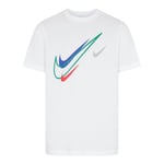 Nike Mens Sportswear Men’s Swoosh Logo T-Shirt White Cotton - Size Medium