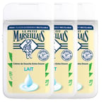 Le Petit Marseillais Crème de Douche Extra Douce Lait 3x250 ml