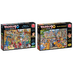 Jumbo, Wasgij Mystery 24, Blight at the Museum, Puzzles for Adults, 1000-Piece &, Wasgij, Original 38 Market Meltdown, Jigsaw Puzzles for Adults, 1000 Piece, Multicoloured, 37 x 27 x 7 centimetres