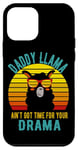 Coque pour iPhone 12 mini Papa Llama n'a pas le temps pour ton drame