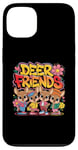 Coque pour iPhone 13 Design Deer Friends Kids – Animaux adorables