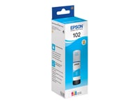 Epson 102 - 70 Ml - Cyan - Original - Bläcktank - För Ecotank Et-15000, 2750, 2751, 2756, 2850, 2851, 2856, 3850, 4750, 4850, 4856