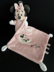 T5. DOUDOU DISNEY NICOTOY MINNIE LA SOURIS MOUCHOIR Hello Star lune étoile NEUF