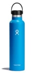 HYDRO FLASK - Water Bottle 709 ml (24 oz) - Vacuum Insulated Stainless Steel Water Bottle with Leak Proof Flex Cap and Powder Coat - BPA-Free - Standard Mouth - Pacific