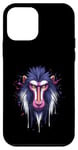 Coque pour iPhone 12 mini Singe mandrill aux couleurs vives