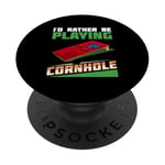 Jeu de cornhole amusant lancer compétition sportive PopSockets PopGrip Adhésif