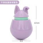 OLOEY Gobelet pour Chien Leaky Ball Pet Cat Slow Food Puzzle Relief Toy Snacks Fuite Food Toy Tumbler (Violet)