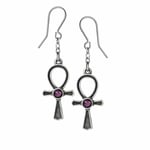 Alchemy Gothic Ankh Of Osiris Pewter Pair of Earrings BRAND NEW