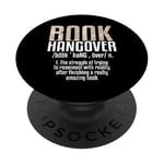 Livre Hangover Definition Book Lover Reading Book Nerd PopSockets PopGrip Adhésif