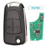 2/3b Fjärrbilnyckel 433mhz Id46 Pcf7941/7946 För Opel/vauxhall Astra H 2004-2009 Vectra C 2002-2008 Zafira B 2005-2013