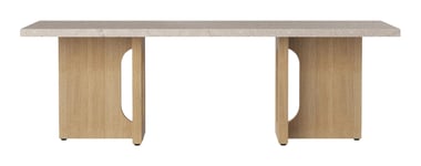 Androgyne Lounge Table - Natural Oak/Kunis Breccia Stone