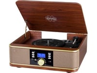 Trevi Tt 1042 Dab, Rödbrun, Trä, 33,45,78 Rpm, 33,45,78 Rpm, Rotations-, Dab, Dab+, Fm