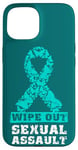 Coque pour iPhone 15 Wipe out sexual assault, prise de conscience de l'agression