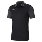 PUMA Men'S Team Goal 23 Sideline Polo T-Shirt, Black-Asphalt, Xxl