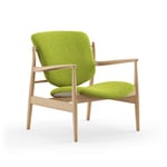 House of Finn Juhl - France Chair, Clear oiled oak, Cat. 2 Hallingdal 65 - 980 - Lenestoler - Finn Juhl - Grønn,Tre farget - Tre/Tekstilmateriale