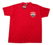 Trinidad et Tobago-Trinidad et Tobago logo junior T-Shirt Football, Rouge, FR : 6 Ans (Taille Fabricant : 6 Ans)