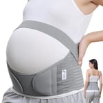 NEOtech Care Ceinture de grossesse de marque Support lombaire et soutien abdominal/abdomen, pour femme enceinte (Grise, Taille L)