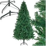 tectake® Sapin de Noël Artificiel Type Nordmann 230 cm Vert avec Pied Metallique Branches denses & réalistes Arbre de Noel Sapin de Noel Artificiel pour Décoration Noel - Plusieurs Tailles